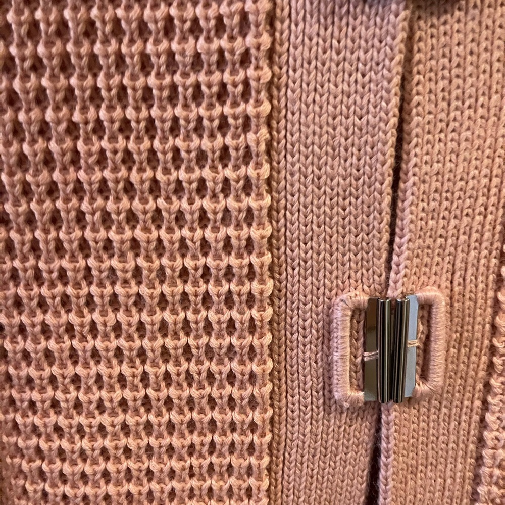 Chico’s Long Sweater Chico’s Size 1 (Medium) Pink - Picture 2 of 3